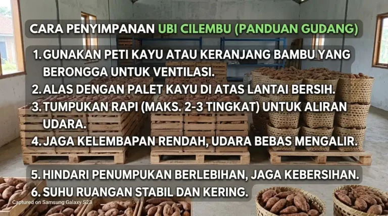 cara penyimpanan ubi cilembu sumedang