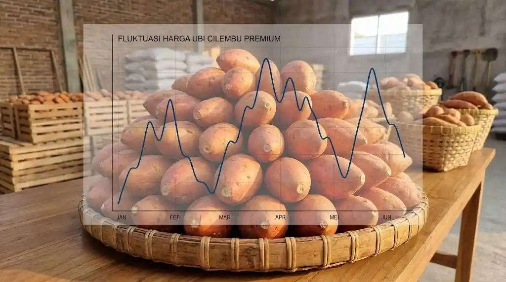 harga ubi cilembu naik turun