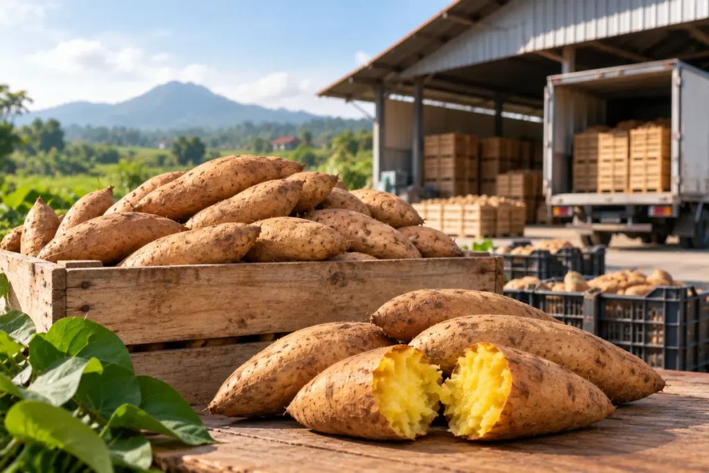 cara pesan ubi cilembu grosiran dari gudang sumedang