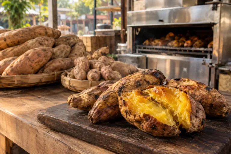 Ukuran ubi Cilembu untuk usaha ubi bakar dengan pilihan ubi mentah dan matang